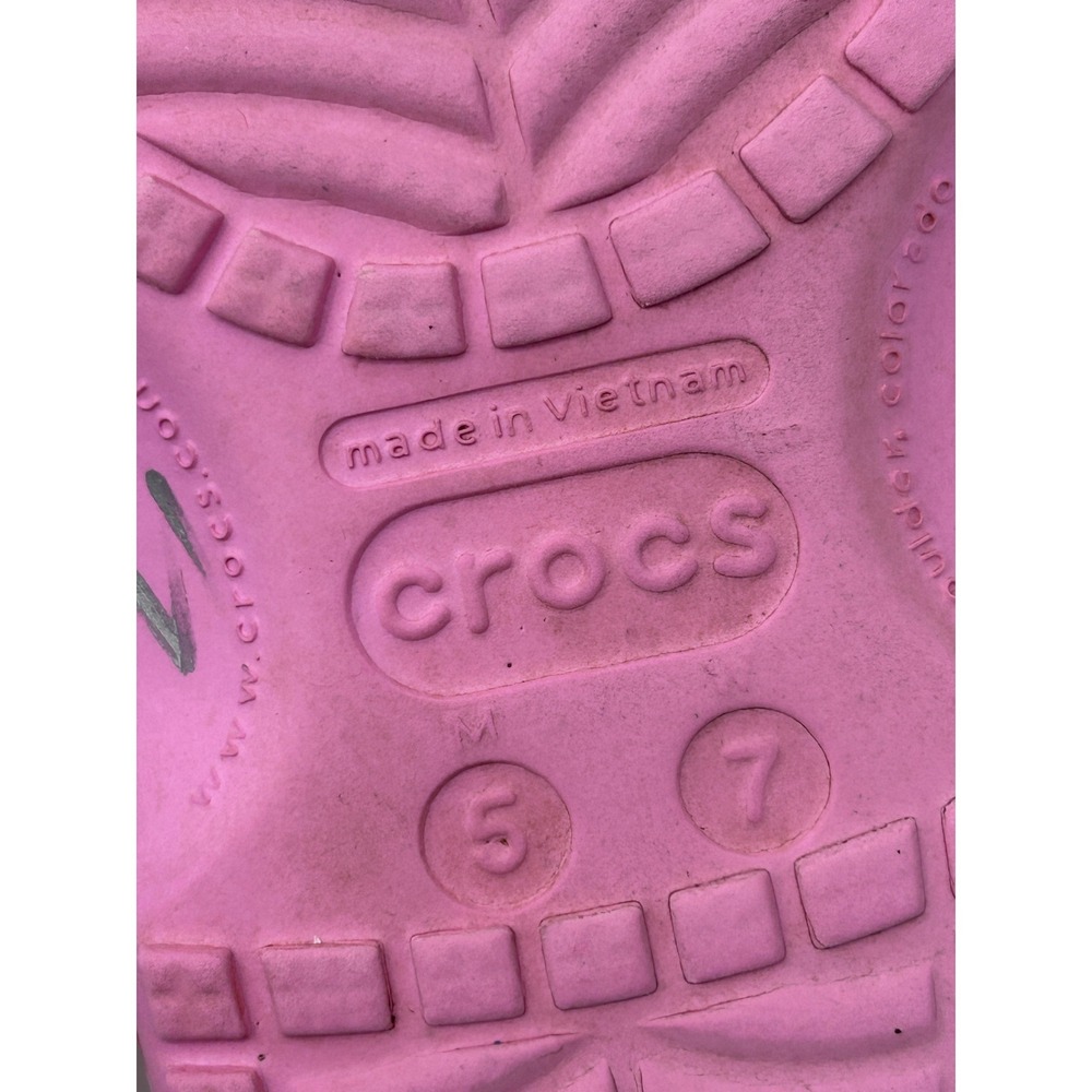 Crocs Classic Graphic Print Tropical Womens 7 Mens 5 Y2K Garden Girl Beachcore - Picture 11 of 11